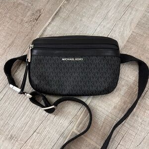 Michael Kors Black Belt Bag Sleek and Versatile